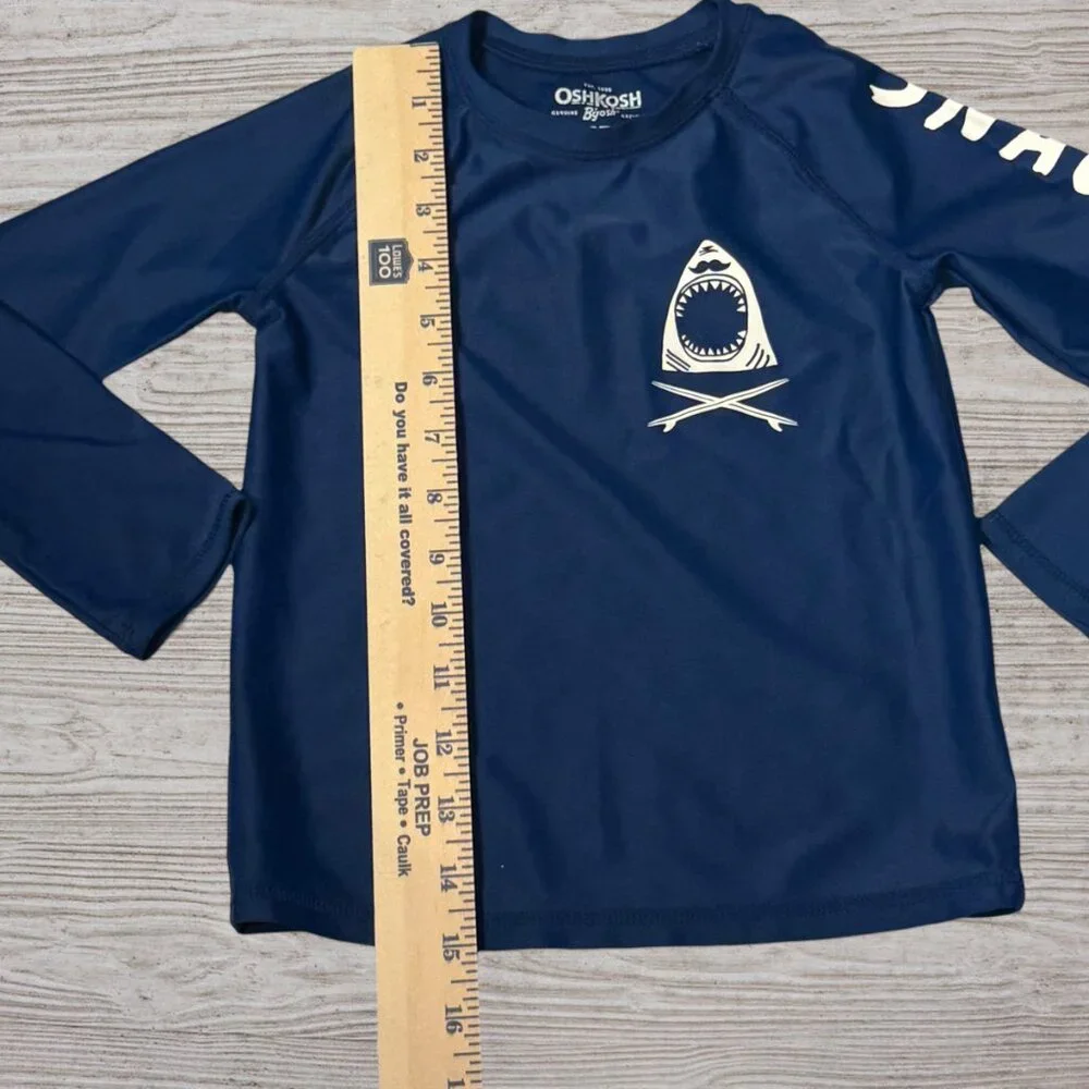 Oshkosh B'gosh Kids Toddler Blue Long Sleeve Shark 